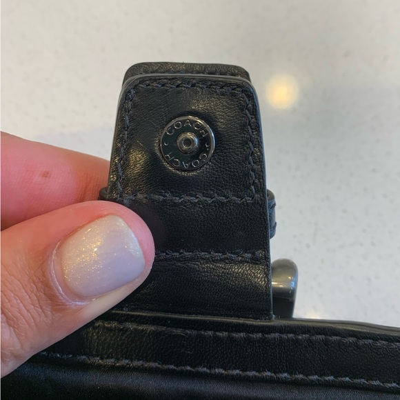 Coach Black Quilted Wristlet Clutch - Picture 4 of 7